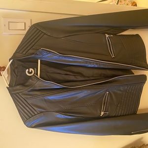 Black guess leather jacket
